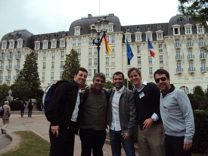Dr Adriano Van Haute, Dr Michael Simoni, Dr Cristiano Nabuco, Dr Marcelo Campos em Annecy 2011
